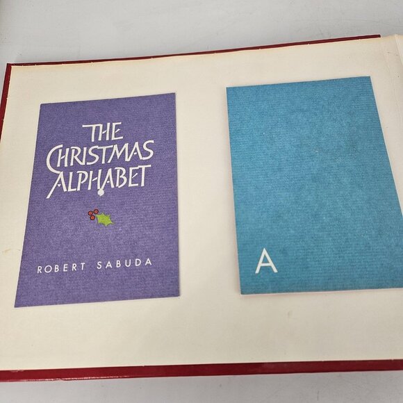 Vintage 1994 Robert Sabuda The Christmas Alphabet Pop-Up Book Hardcover Orchard - Picture 2 of 12
